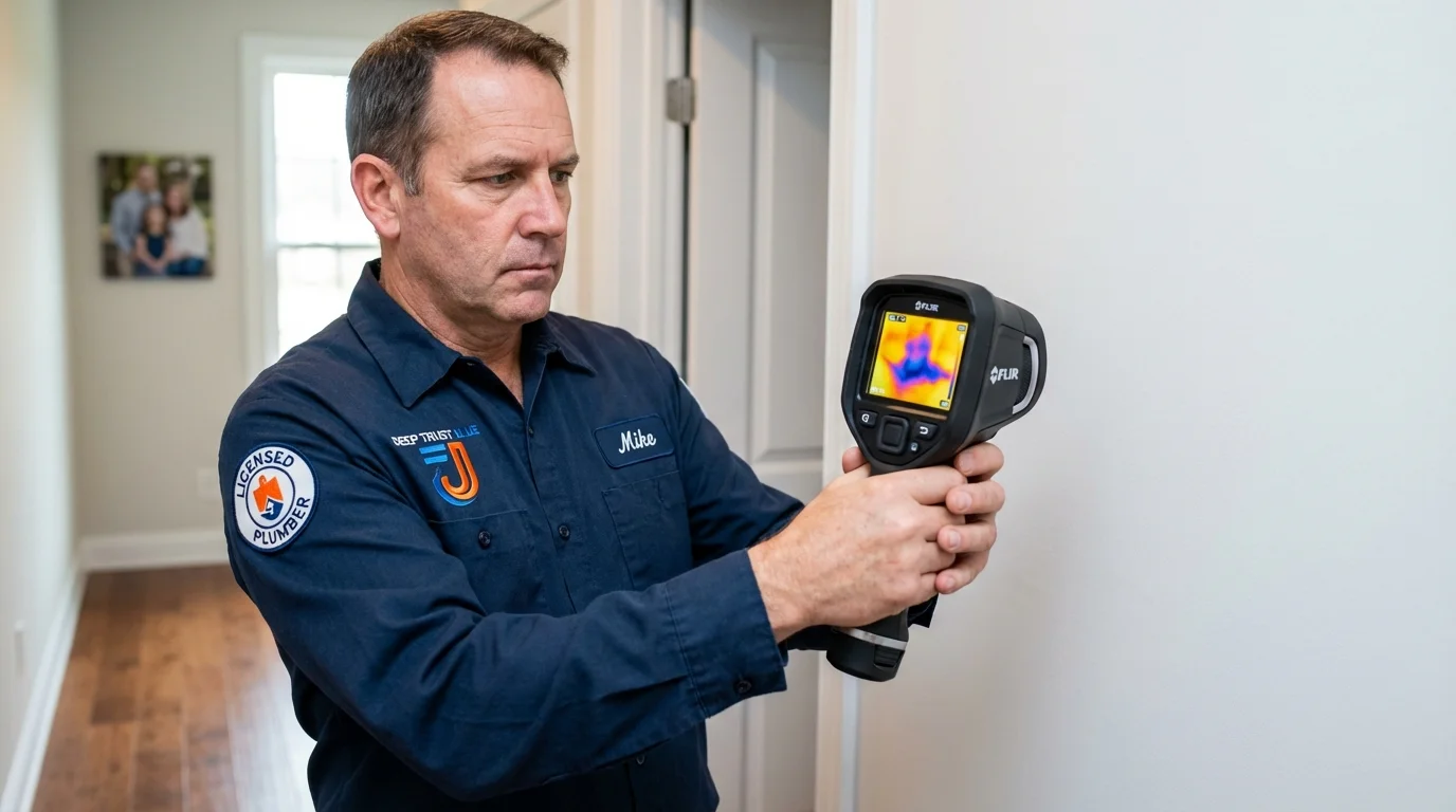 Thermal imaging leak detection by Johns Plumbing LLC in North English